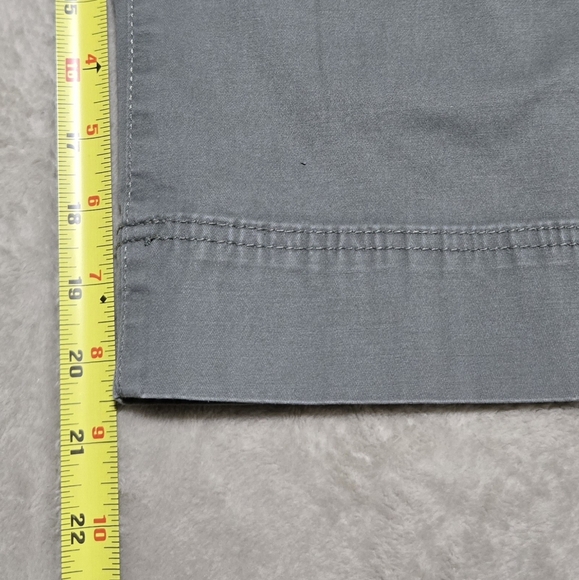 Talbots Wide-leg Crop Chino Pants Sz 10P Drawstring Olive Green City Preppy EUC - Picture 6 of 9